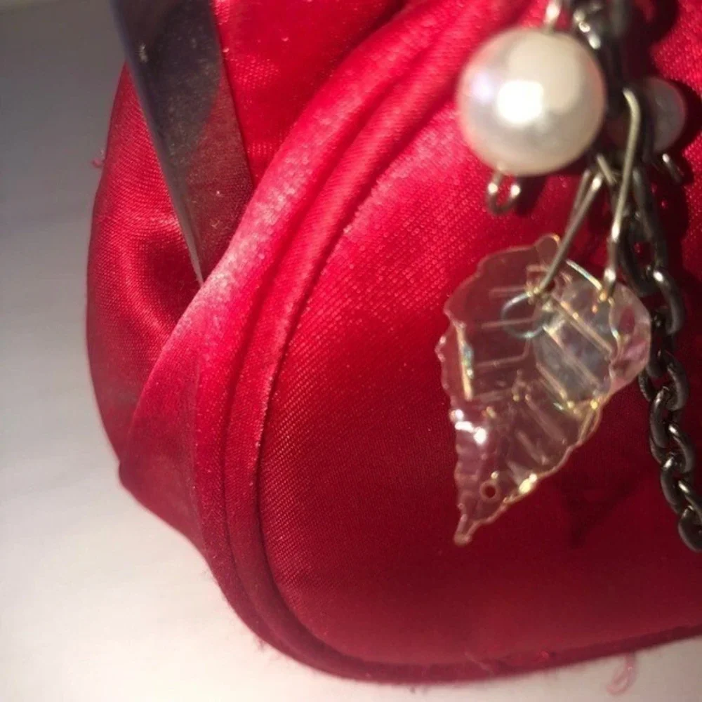 Kids/Girls Red Ruffle Clutch Purse‎ Bag